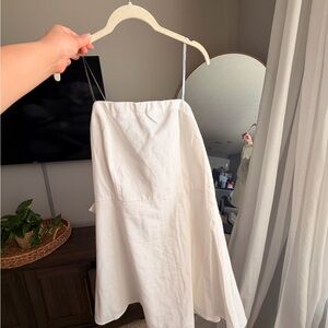 Classic White A-Line mini dress